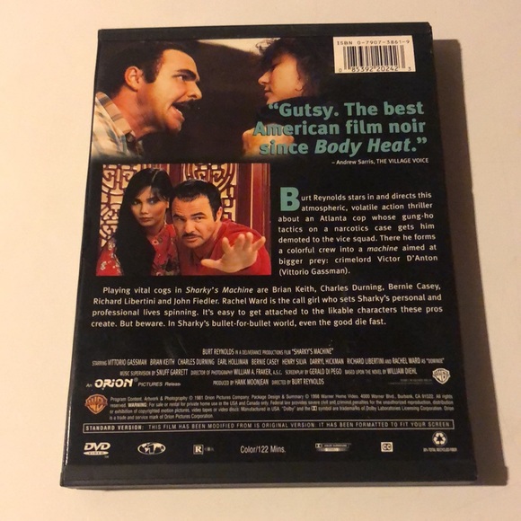 Sharky’s Machine DVD Burt Reynolds - Picture 2 of 2